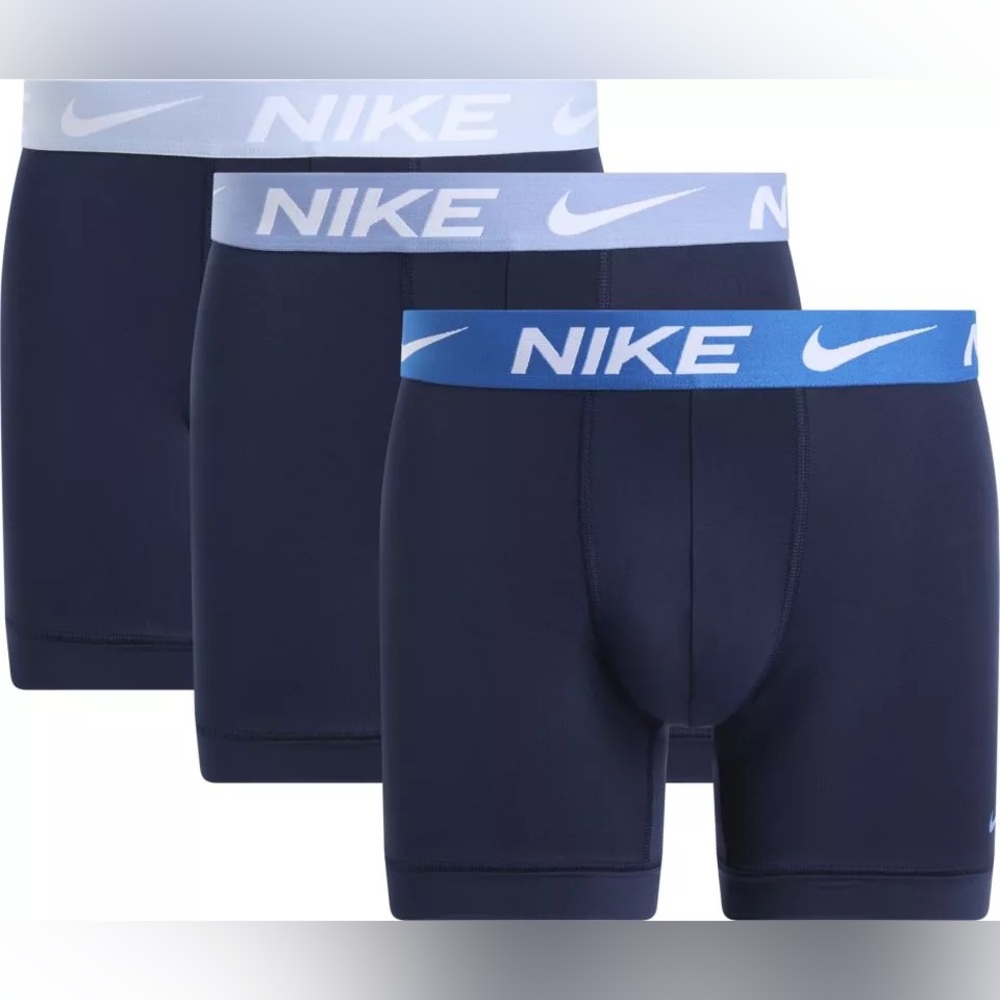 Nike Men’s Navy Performance Boxer Briefs - 3 Pack